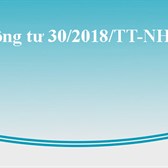 Thông tư 30/2018/TT-NHNN
